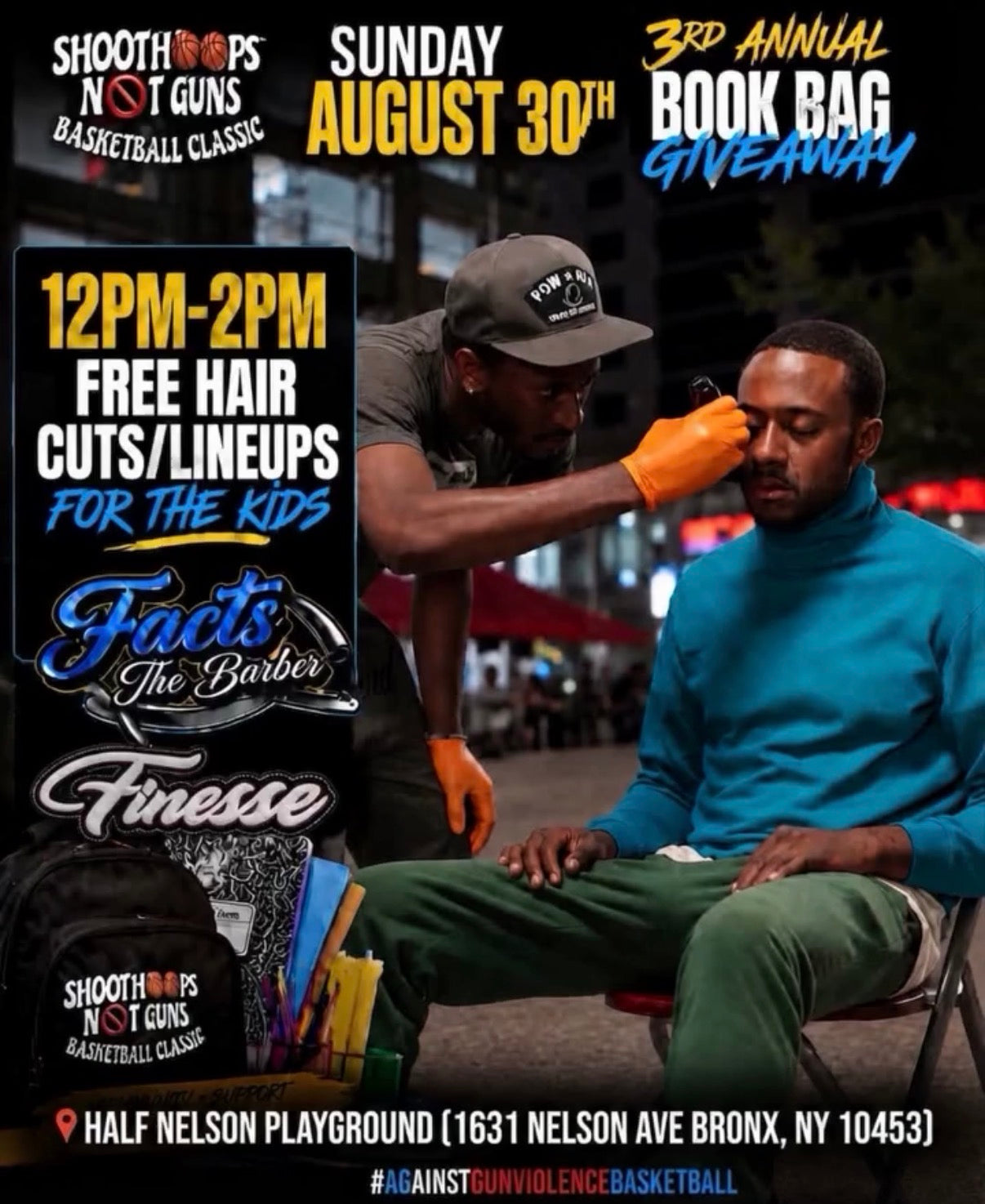 FINESSE TO CO-HOST 1ST ANNUAL FREE HAIRCUTS FOR THE YOUTH @SHOOTHOOPSNOTGUNSCLASSIC