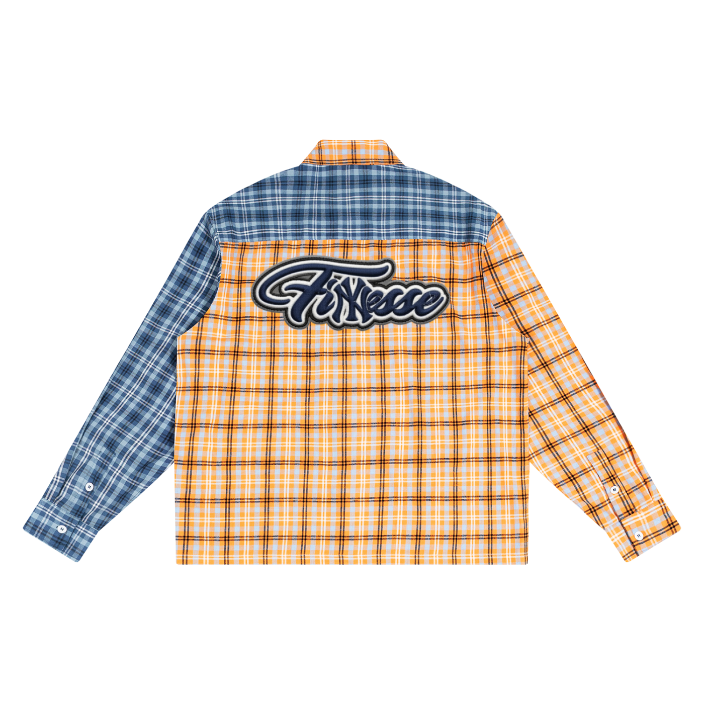Finesse Plaid Color Block Shirt
