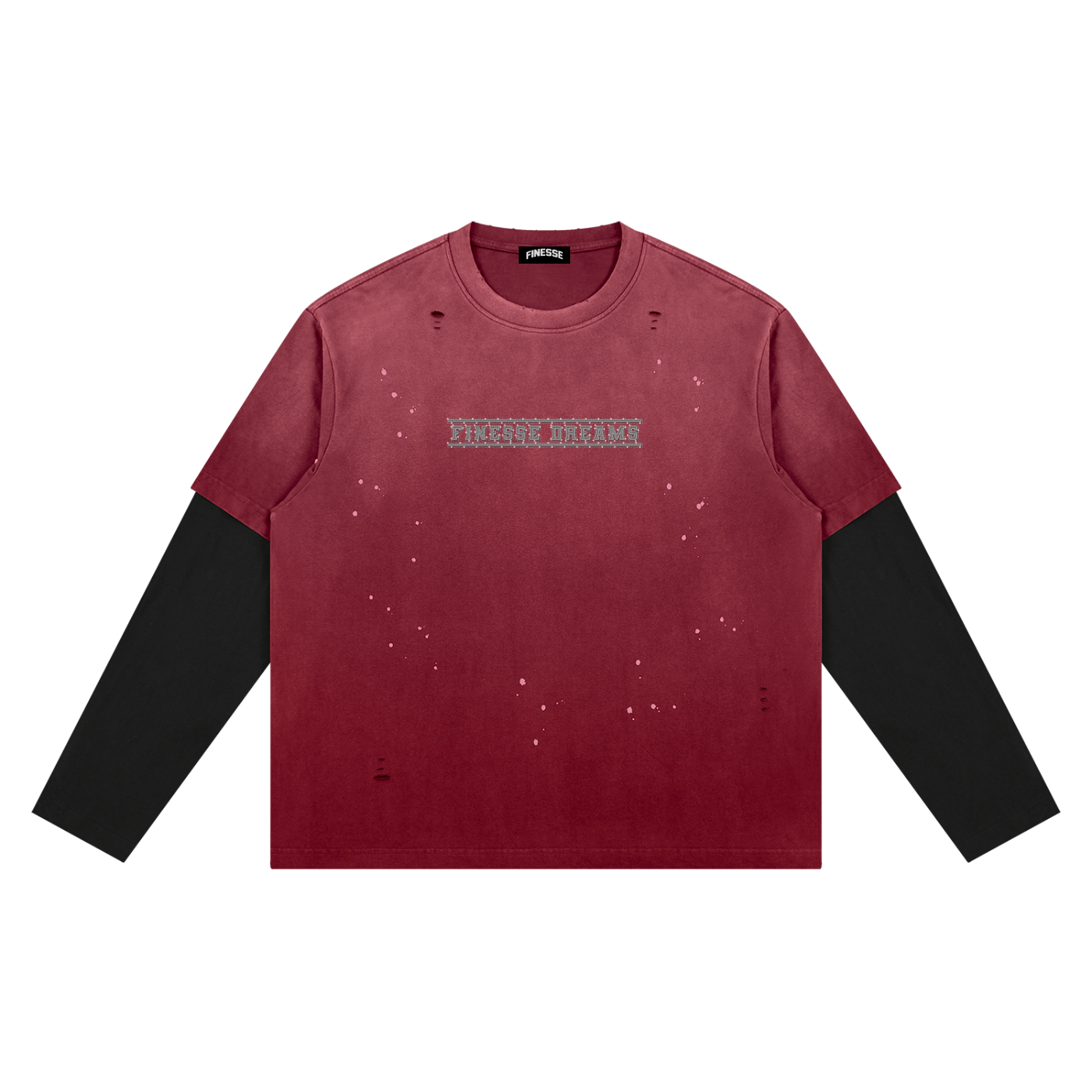 Finesse Vintage Distressed Layer T-Shirt