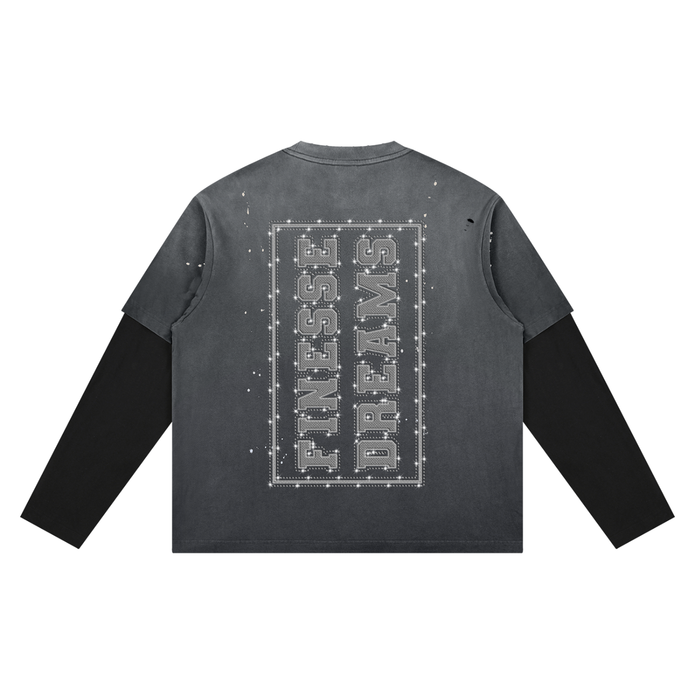 Finesse Vintage Distressed Layer T-Shirt