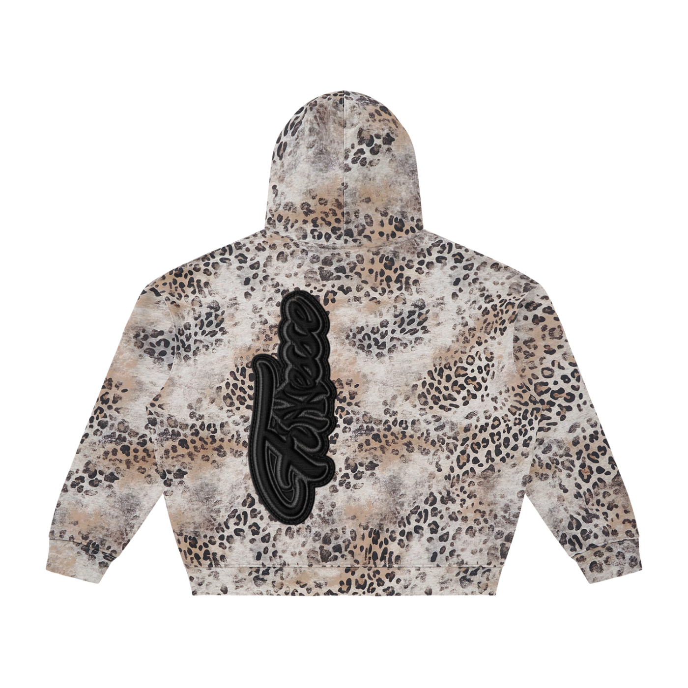 Finesse Vintage Wash Leopard Hoodie