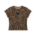 Finesse Women’s Leopard Print Crop T-Shirt
