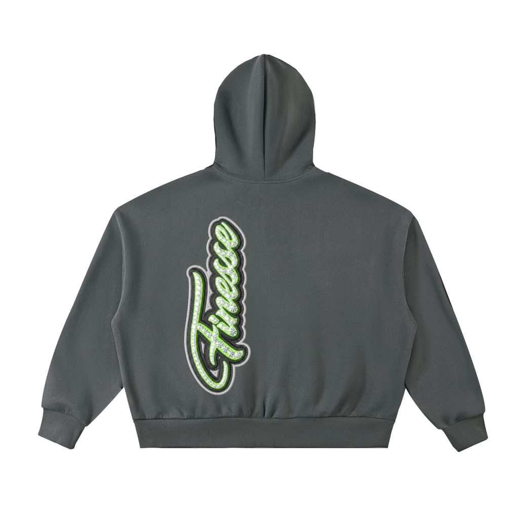 Finesse Full-Zip Boxy Hoodie