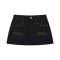 Finesse Women's Studded Denim Mini Skirt