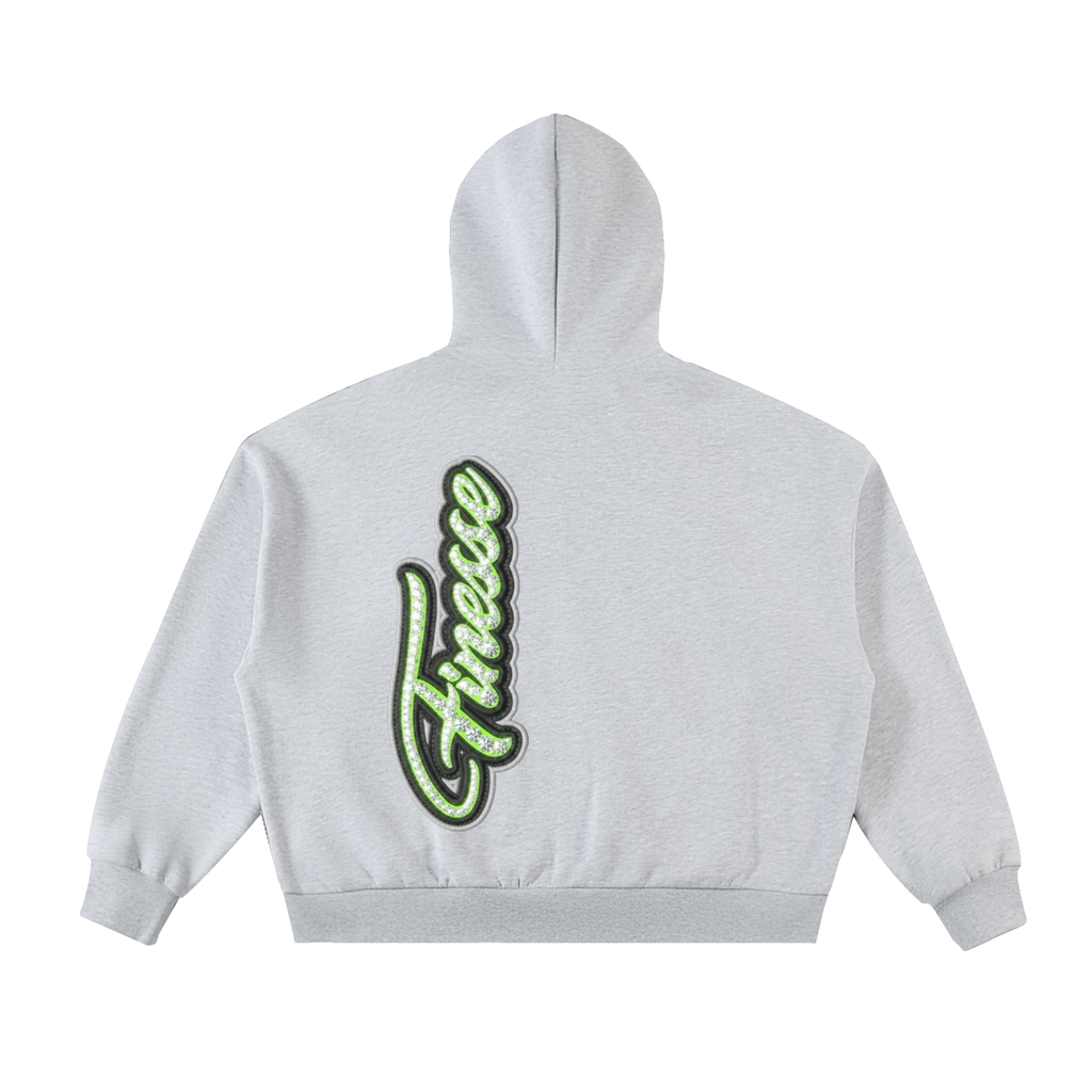 Finesse Full-Zip Boxy Hoodie
