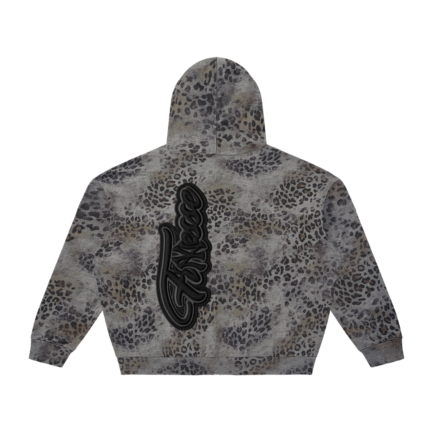 Finesse Vintage Wash Leopard Hoodie