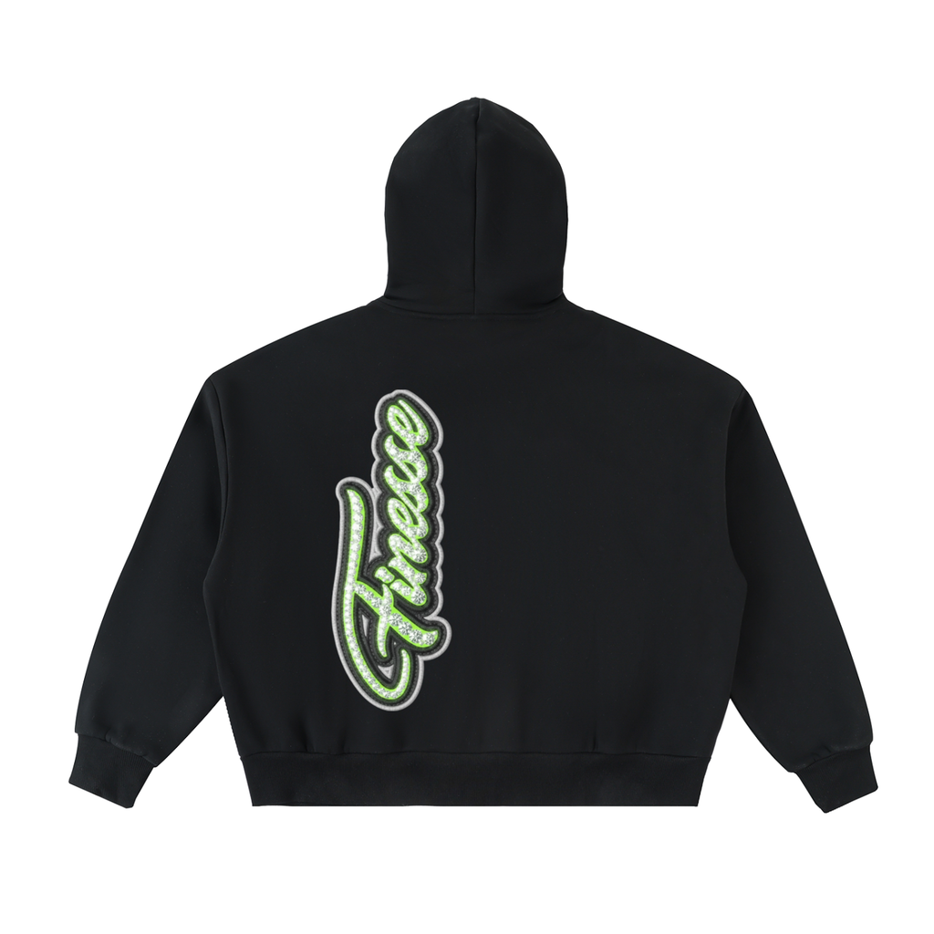 Finesse Full-Zip Boxy Hoodie